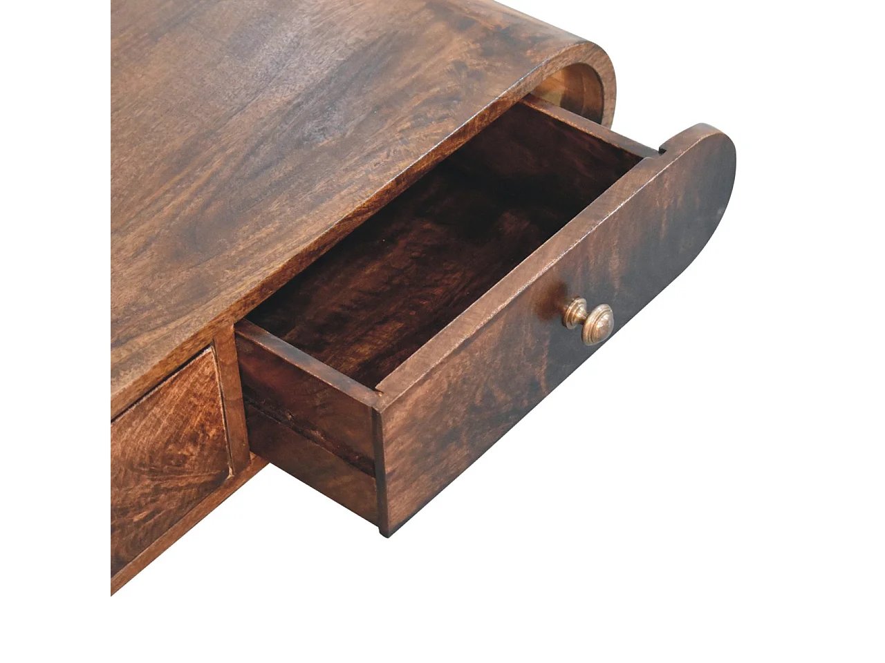 Artisan Furniture Solid Wood Wall Mounted California Walnut Console Table