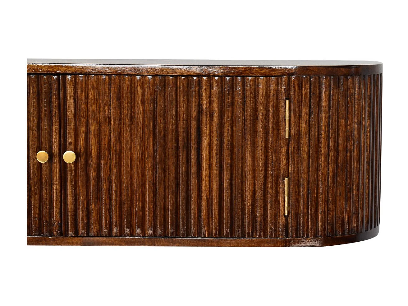Artisan Furniture Solid Wood Chunky Chestnut Wall Mounted Console