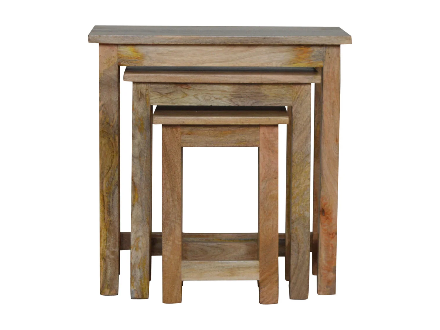 Artisan Furniture Solid Wood Country Solid Wood Stool Set of 3