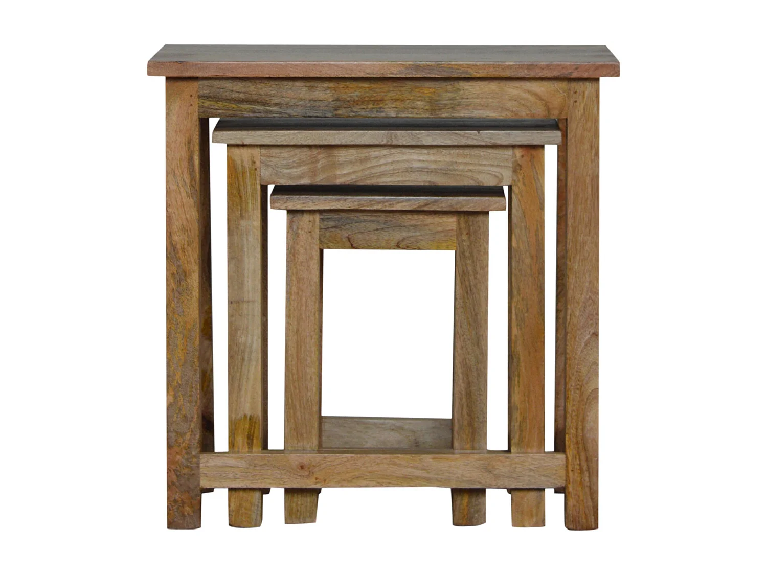 Artisan Furniture Solid Wood Country Solid Wood Stool Set of 3