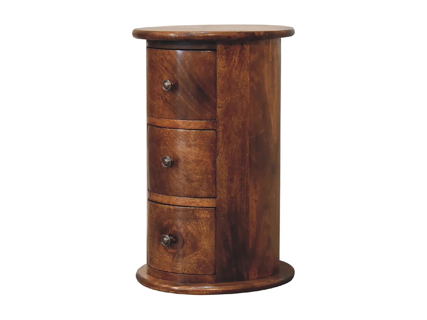 Artisan Furniture Solid Wood Mini Chestnut Drum Chest