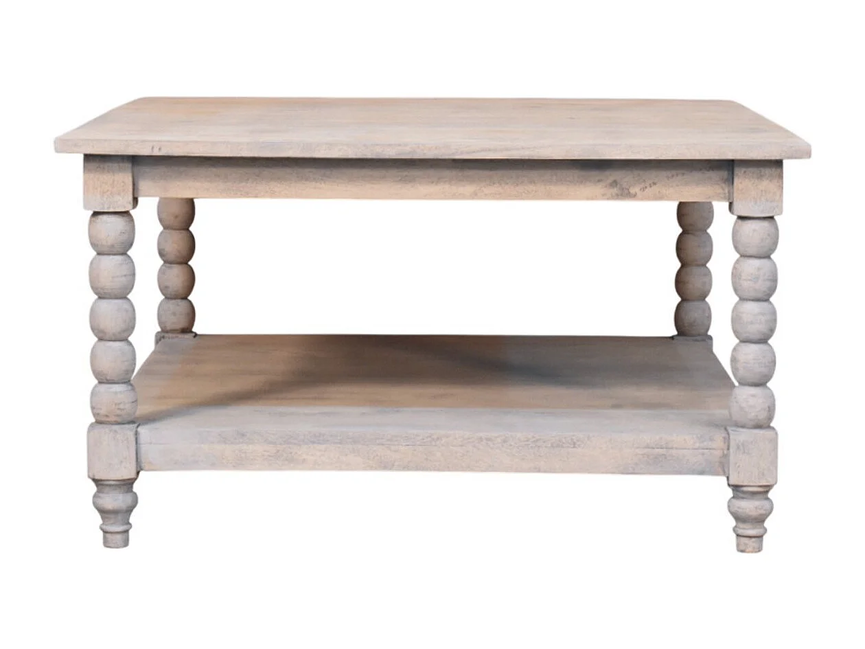 Artisan Furniture Solid Wood Spindle Acid Wash Coffee Table