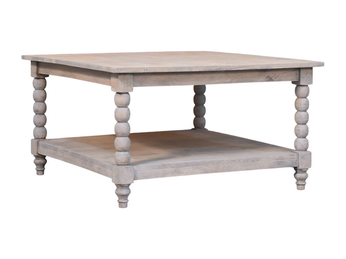 Artisan Furniture Solid Wood Spindle Acid Wash Coffee Table