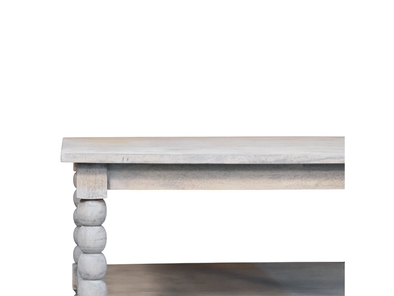 Artisan Furniture Solid Wood Spindle Acid Wash Coffee Table