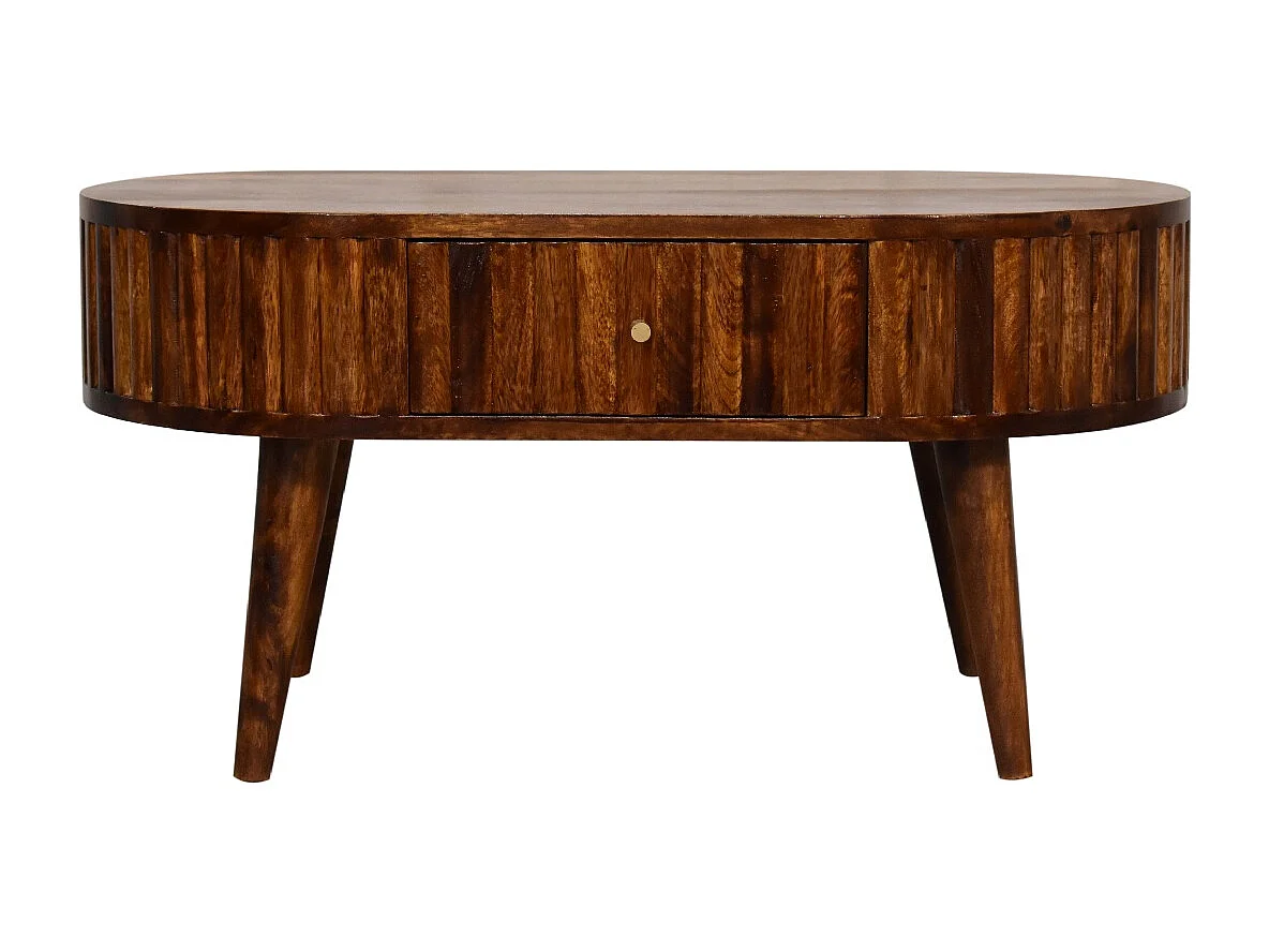 Artisan Furniture Solid Wood Stripe Chestnut Coffee Table