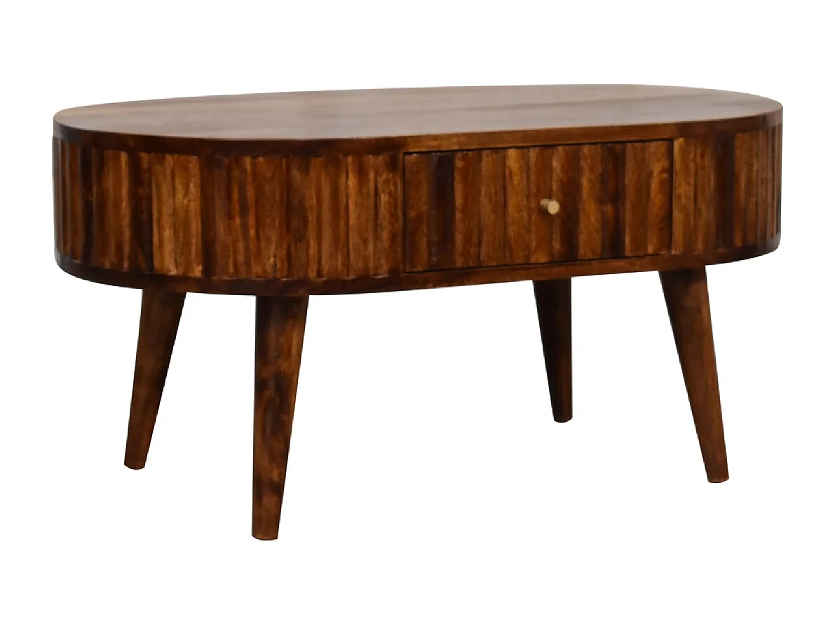 Artisan Furniture Solid Wood Stripe Chestnut Coffee Table