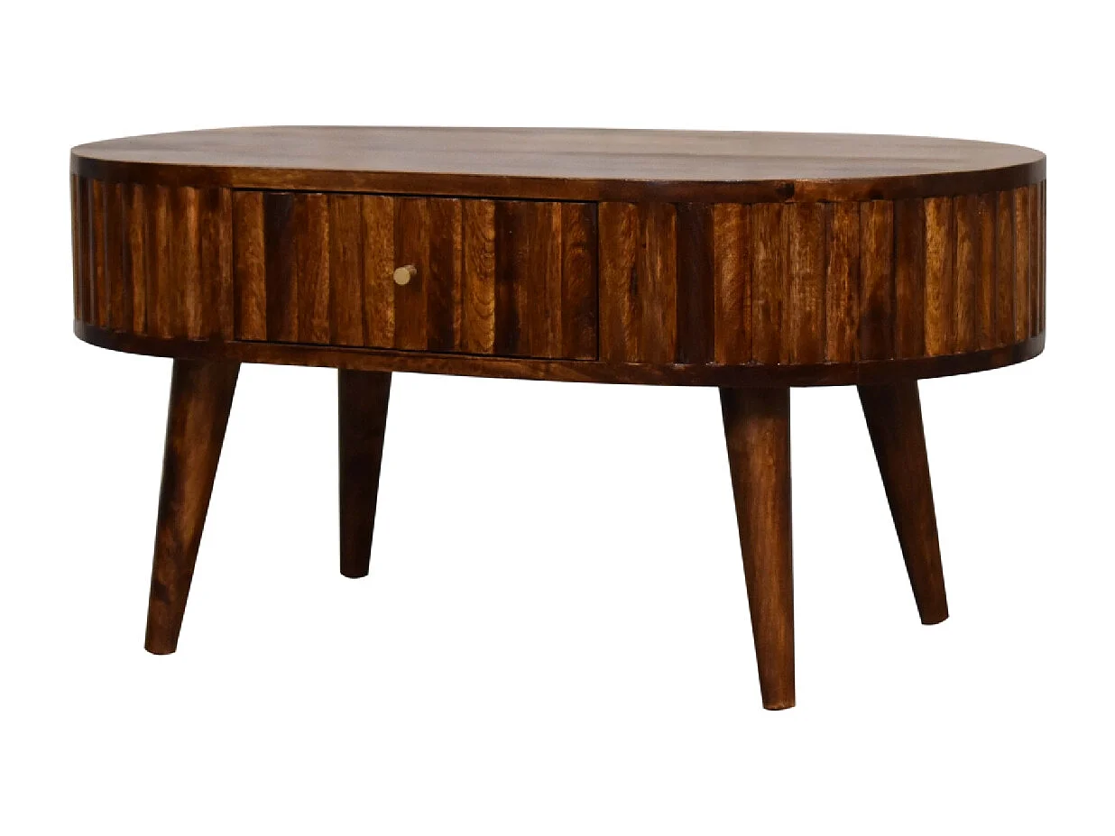 Artisan Furniture Solid Wood Stripe Chestnut Coffee Table