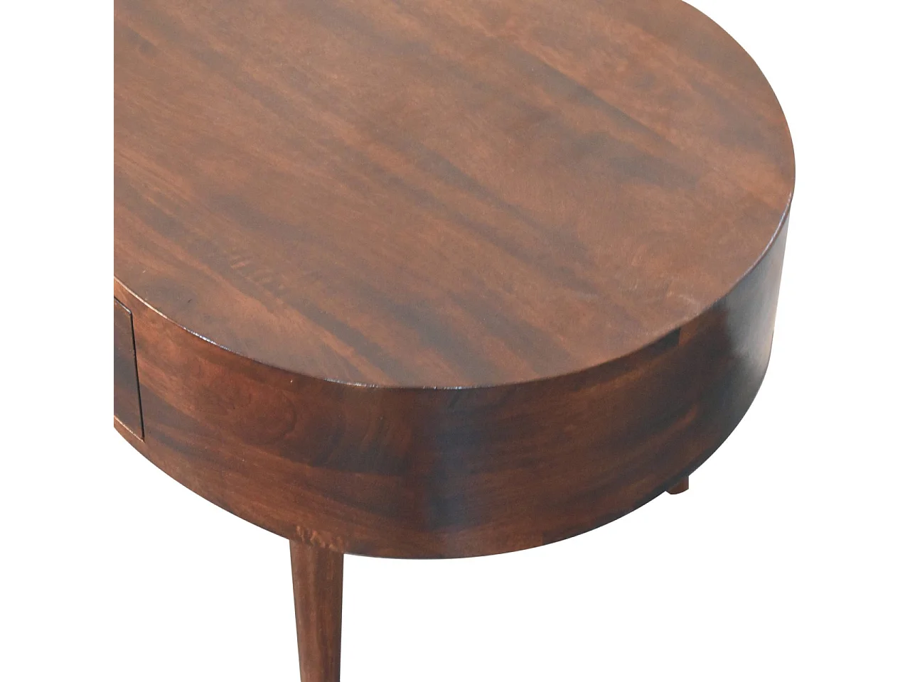 Artisan Furniture Solid Wood California Walnut Rounded Coffee Table
