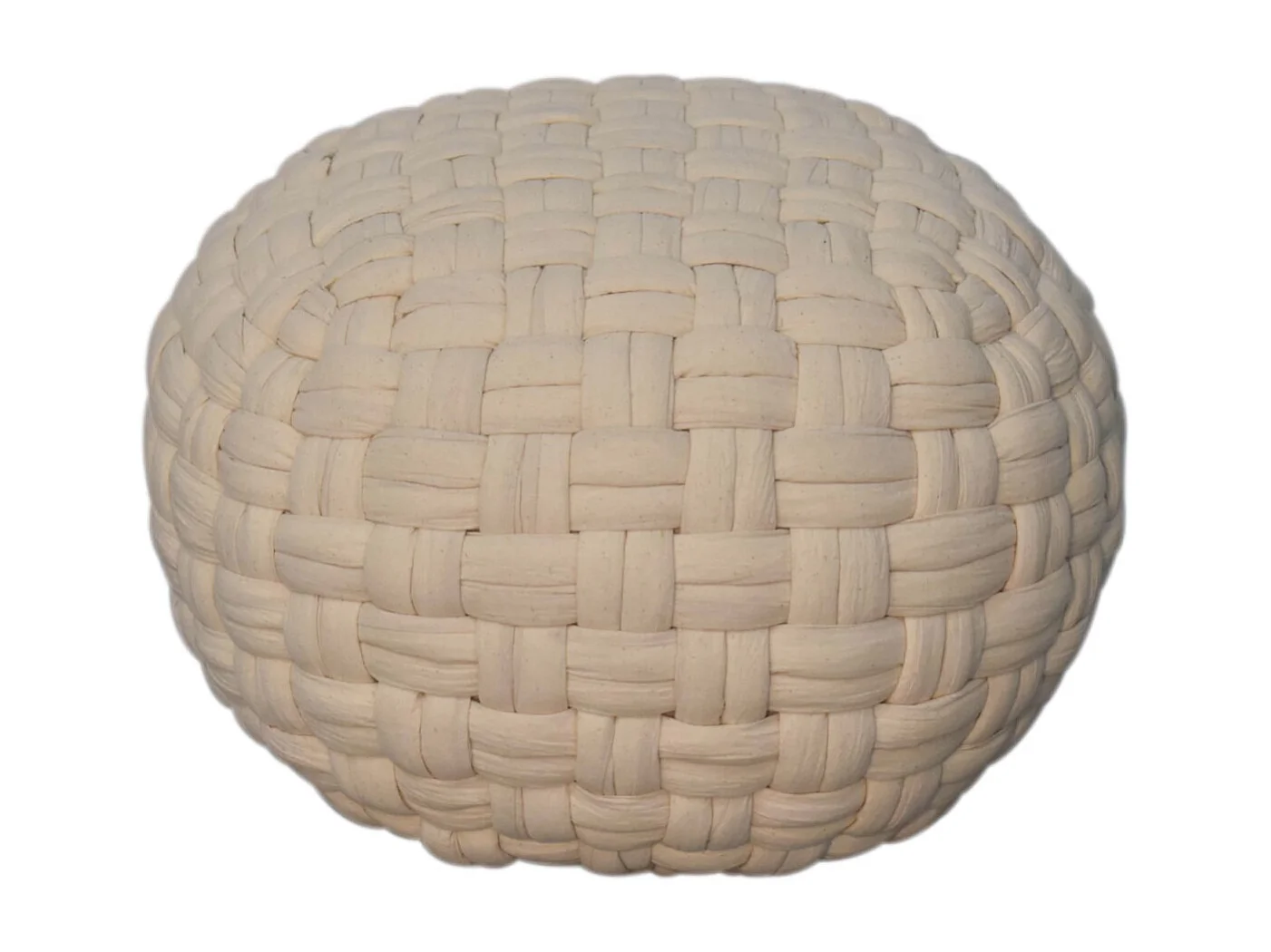 Artisan Furniture Solid Wood White Tube Pouffe
