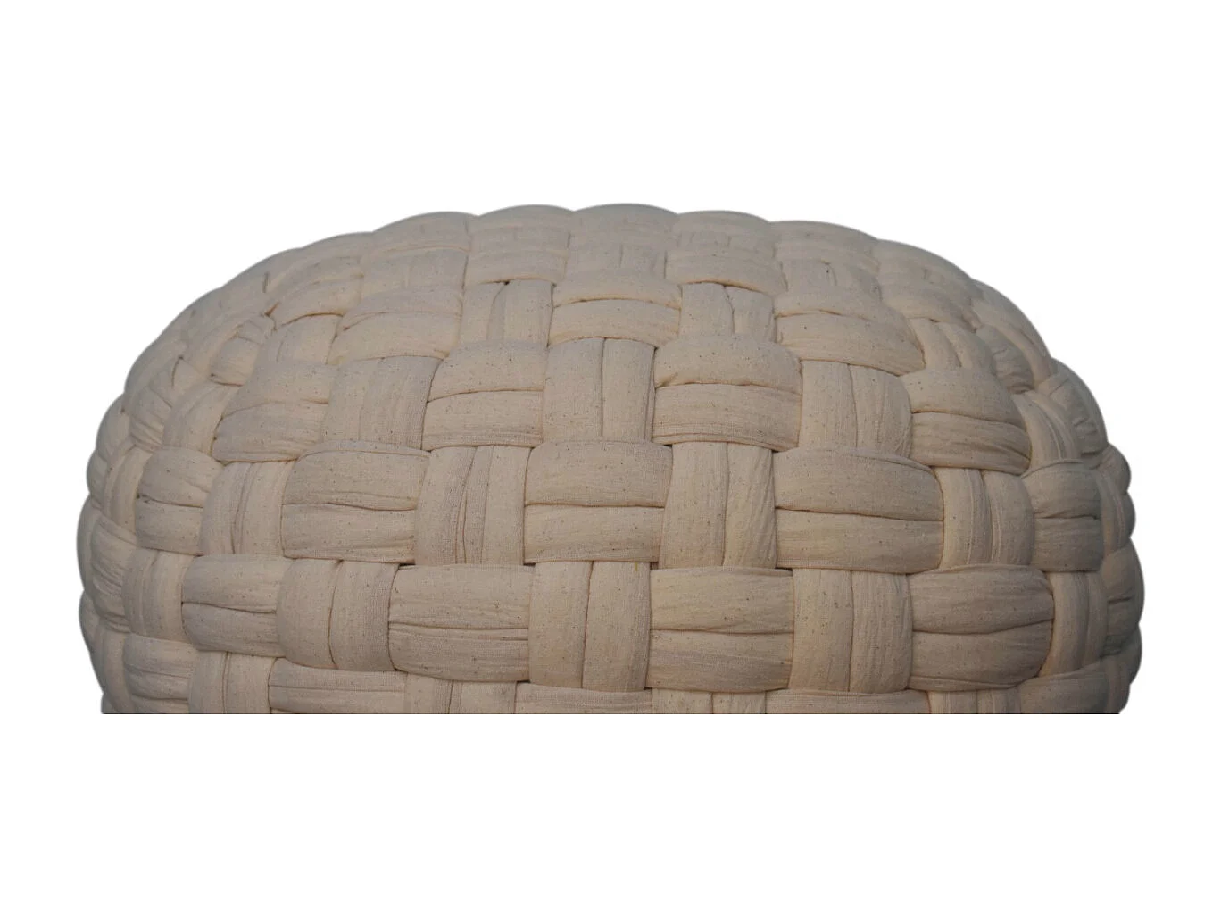 Artisan Furniture Solid Wood White Tube Pouffe