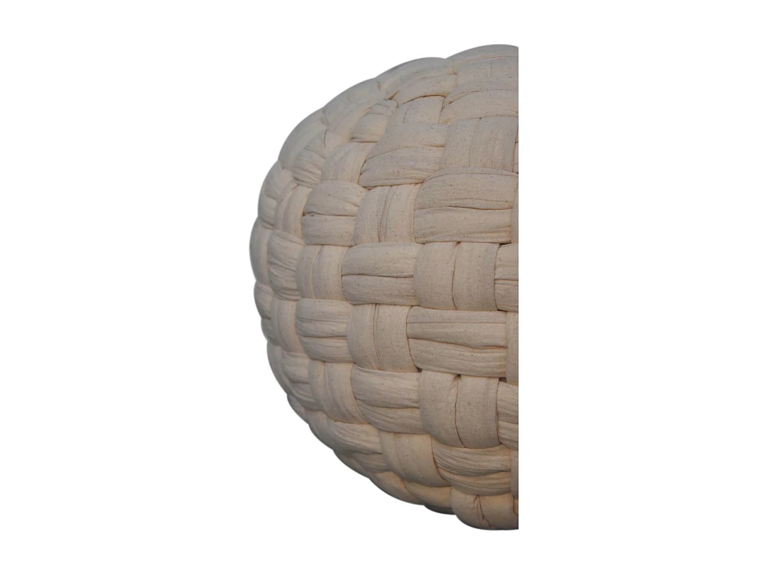 Artisan Furniture Solid Wood White Tube Pouffe