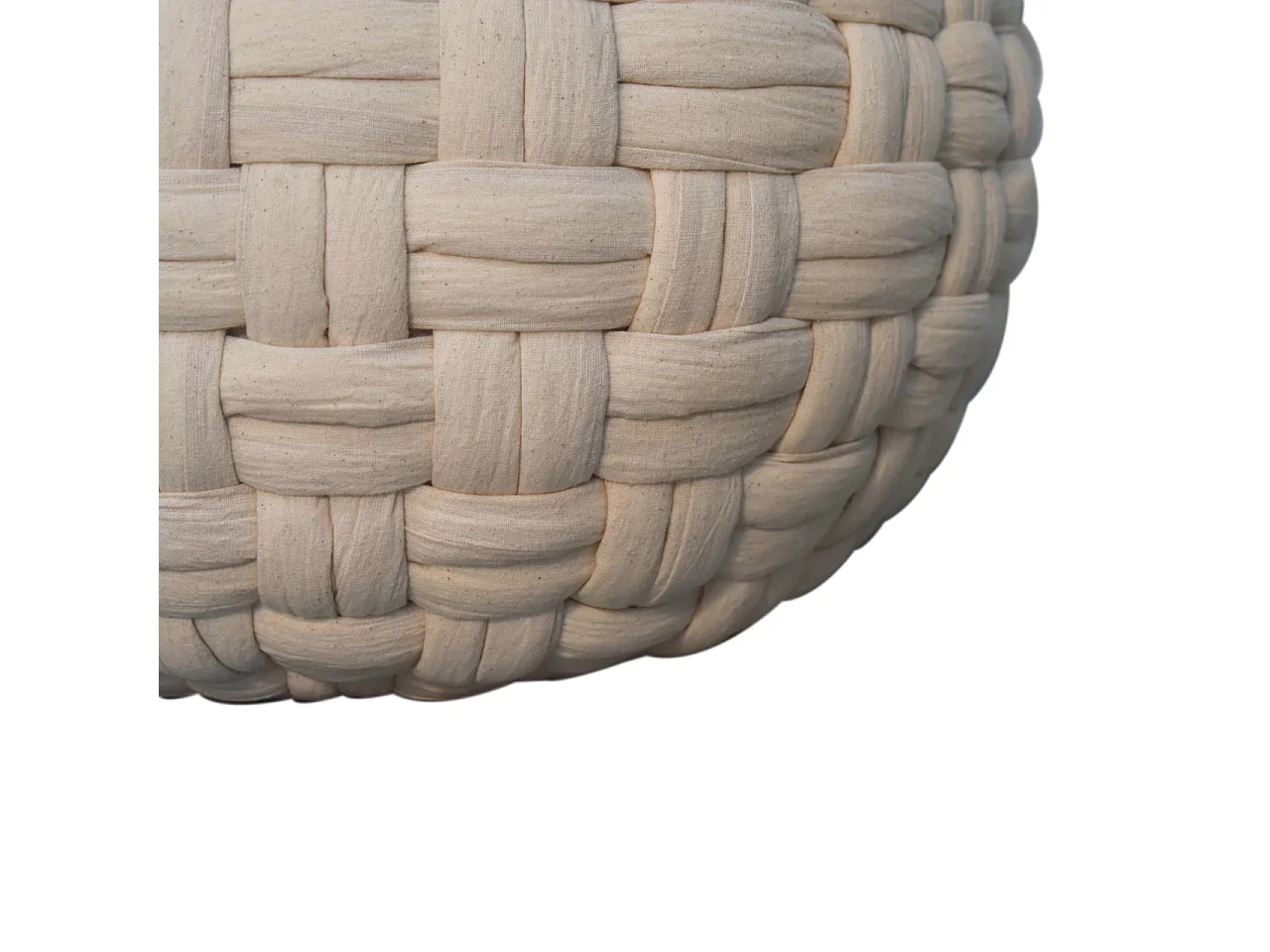 Artisan Furniture Solid Wood White Tube Pouffe