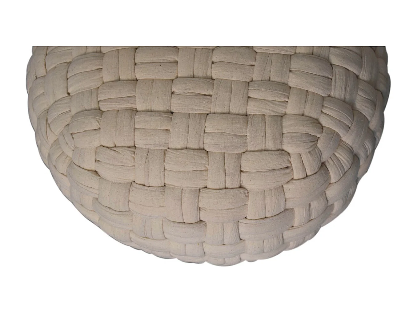 Artisan Furniture Solid Wood White Tube Pouffe