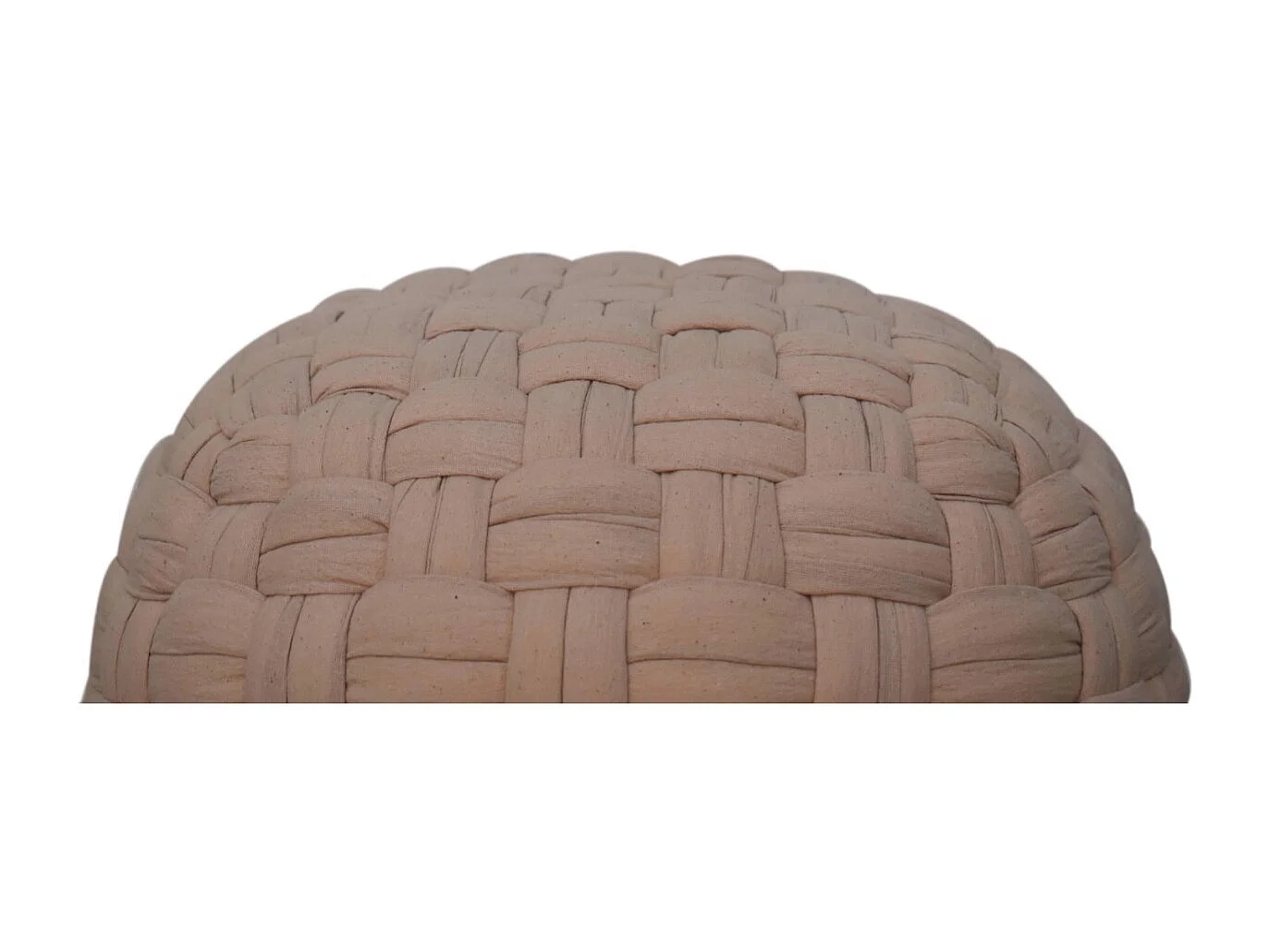 Artisan Furniture Solid Wood Tube Pouffe Cream