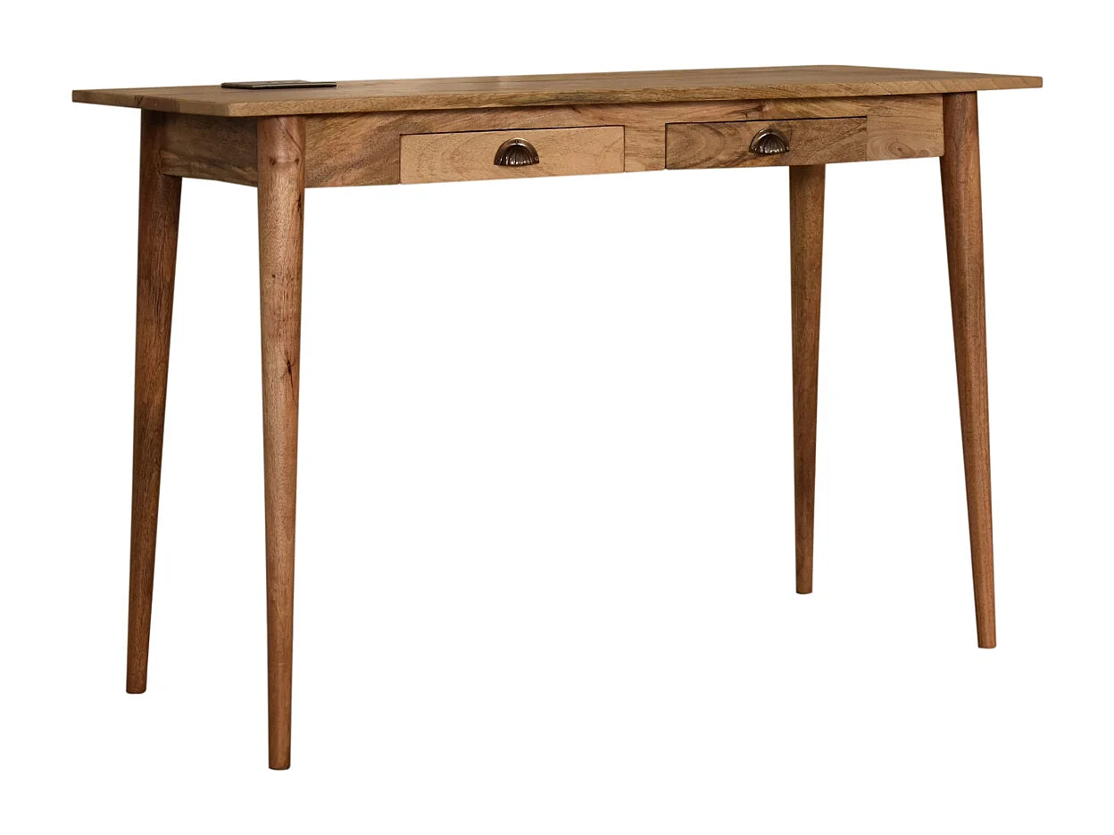 Artisan Furniture Solid Wood 2 Drawer Cable Writing Desk