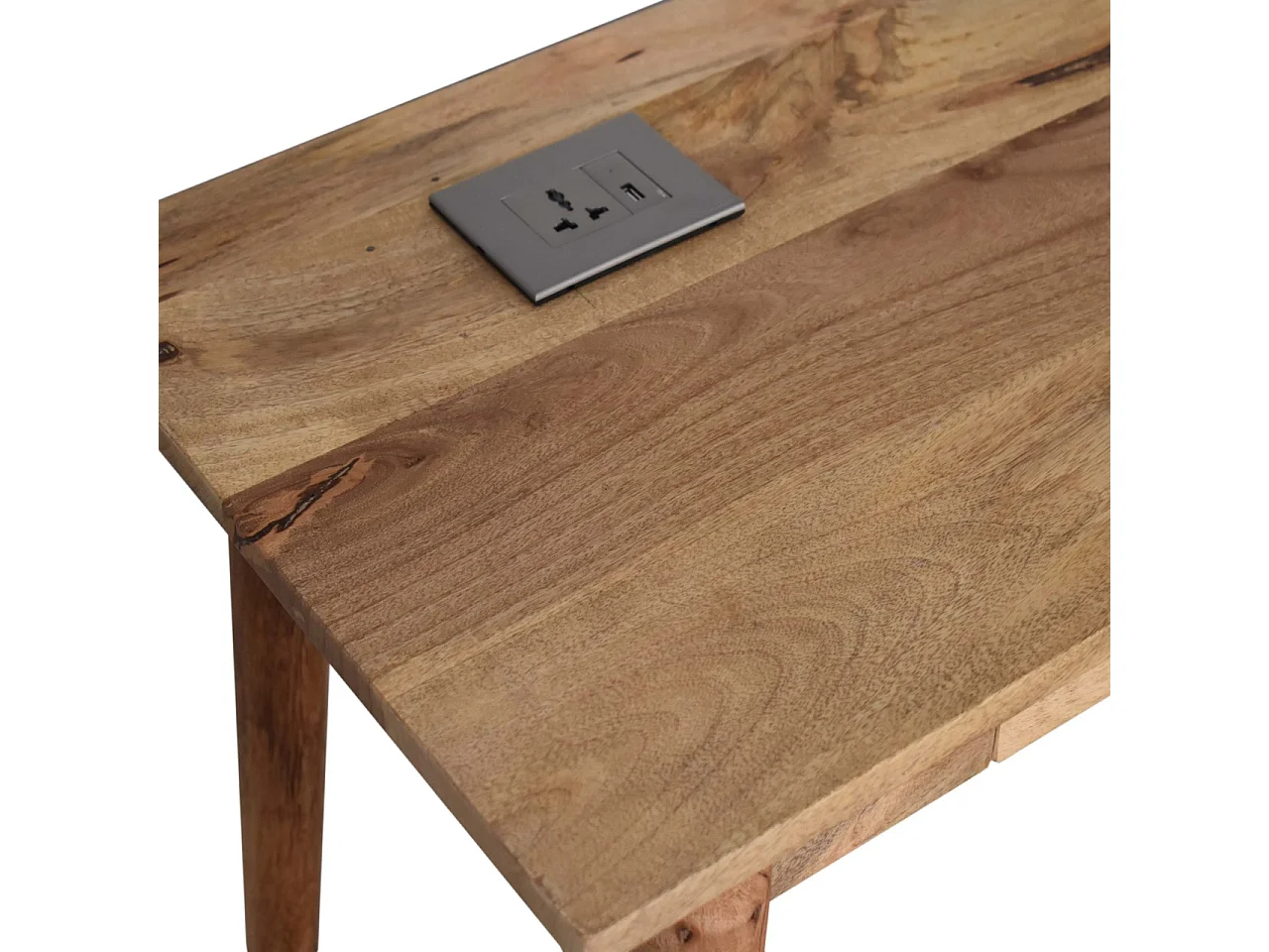 Artisan Furniture Solid Wood 2 Drawer Cable Writing Desk