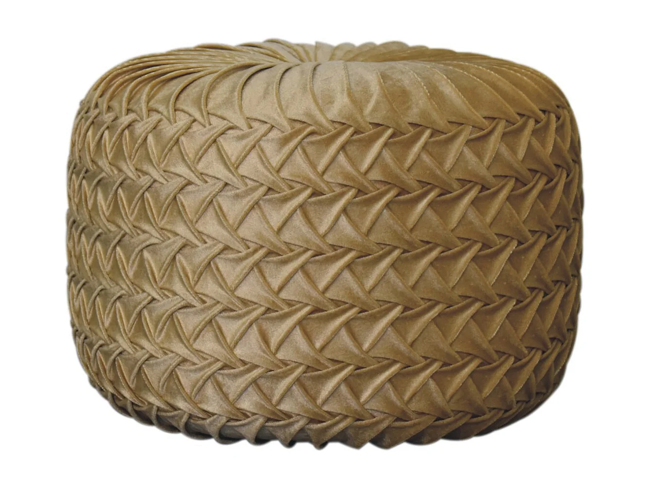 Artisan Furniture Solid Wood Ochre Hart Pouffe