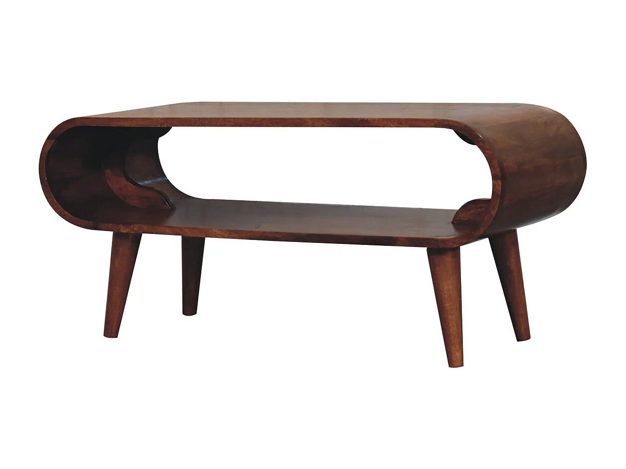 Artisan Furniture Solid Wood Amaya Nordic Style Honey Caramel Coffee Table