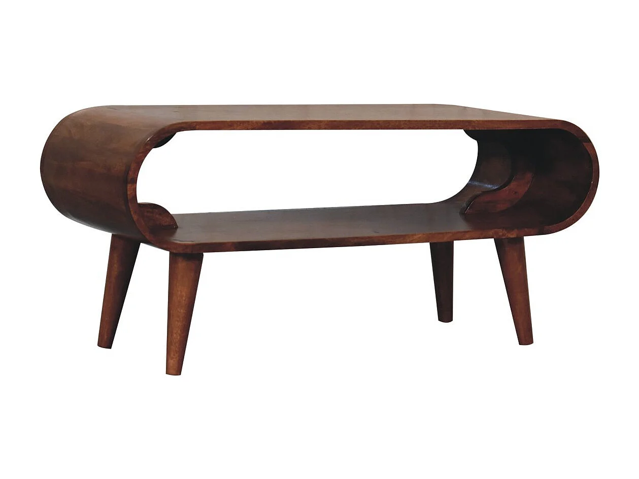 Artisan Furniture Solid Wood Amaya Nordic Style Honey Caramel Coffee Table