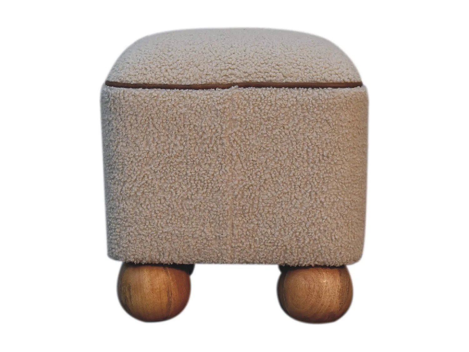 Artisan Furniture Solid Wood Serenity Footstool with Ball Feet