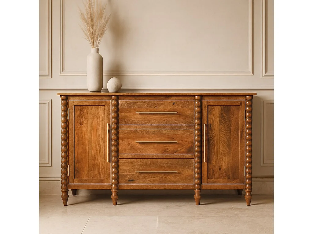 Artisan Furniture Solid Wood Spindle Sideboard