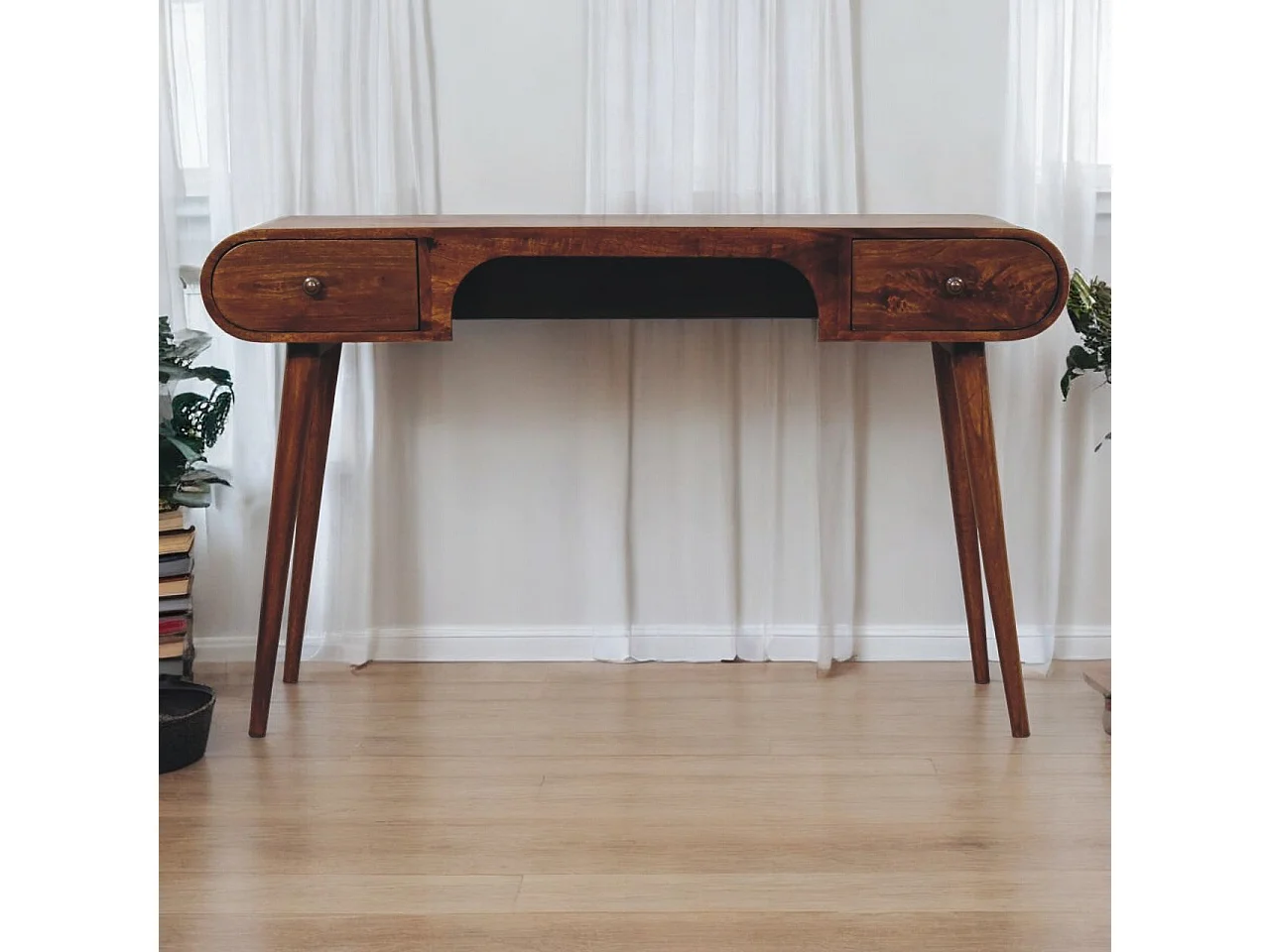 Artisan Furniture Solid Wood Chestnut London Arch Writing Desk