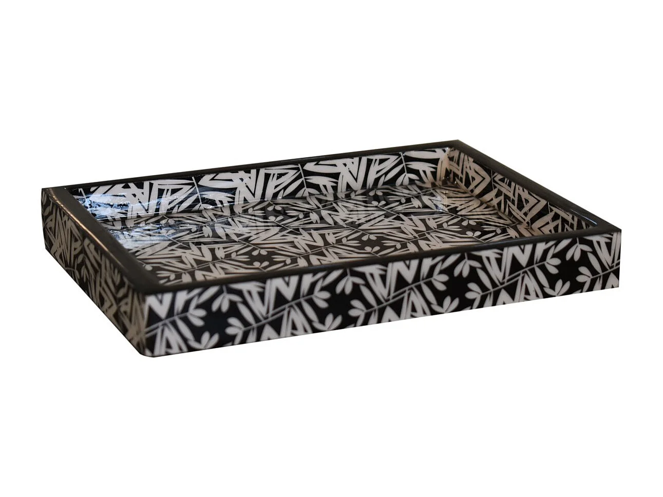 Artisan Furniture Solid Wood Aztec Print Bathroom Set of 6