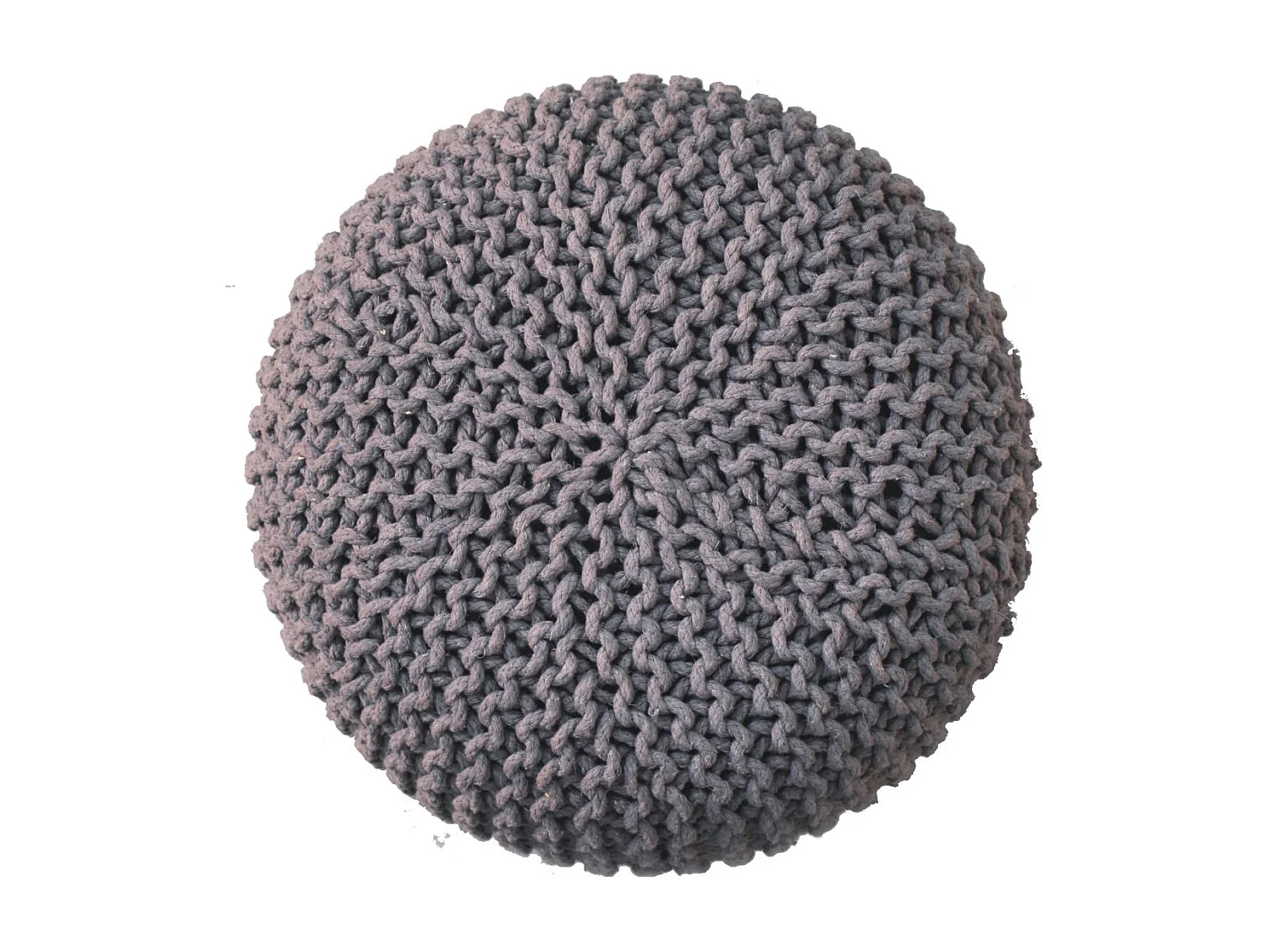 Artisan Furniture Solid Wood Keeva Grey Round Footstool