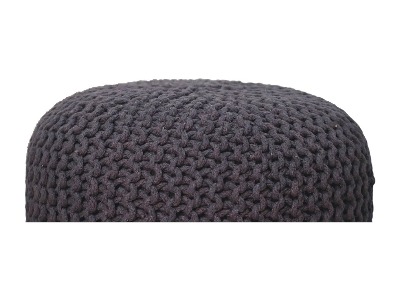 Artisan Furniture Solid Wood Keeva Grey Round Footstool