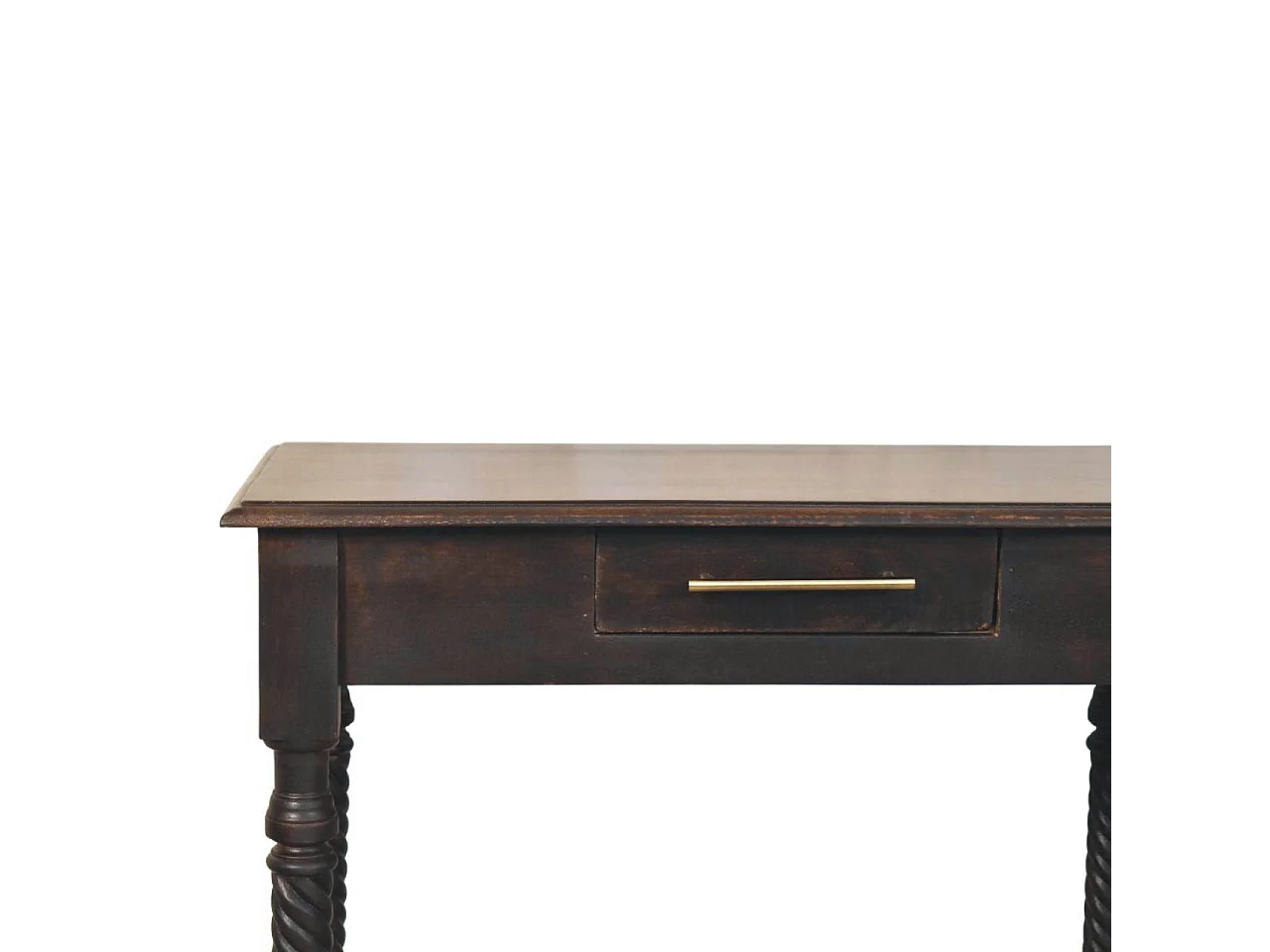 Artisan Furniture Solid Wood Cordelier Turned-Leg Writing Desk