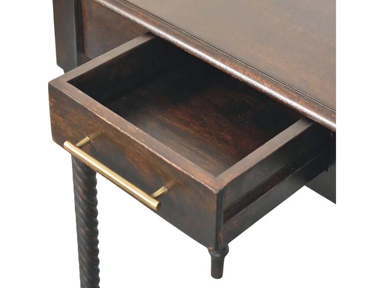 Artisan Furniture Solid Wood Cordelier Turned-Leg Writing Desk