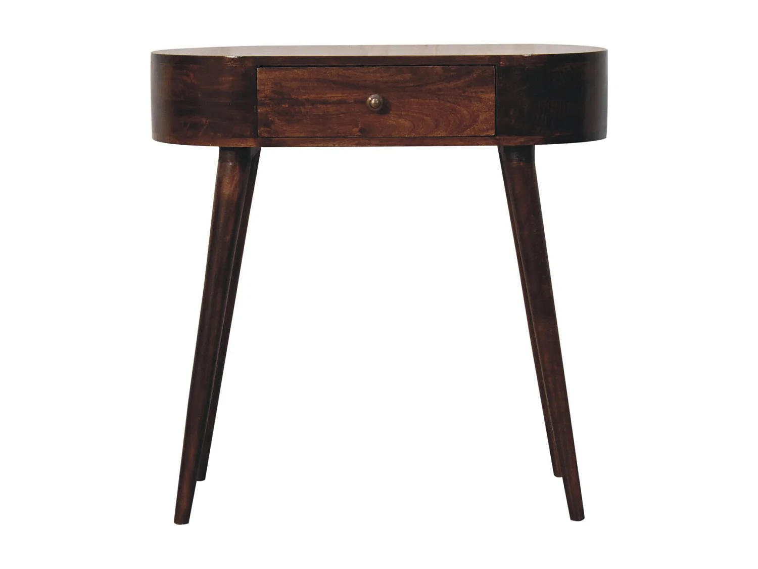 Artisan Furniture Solid Wood California Walnut Rounded Small Console Table