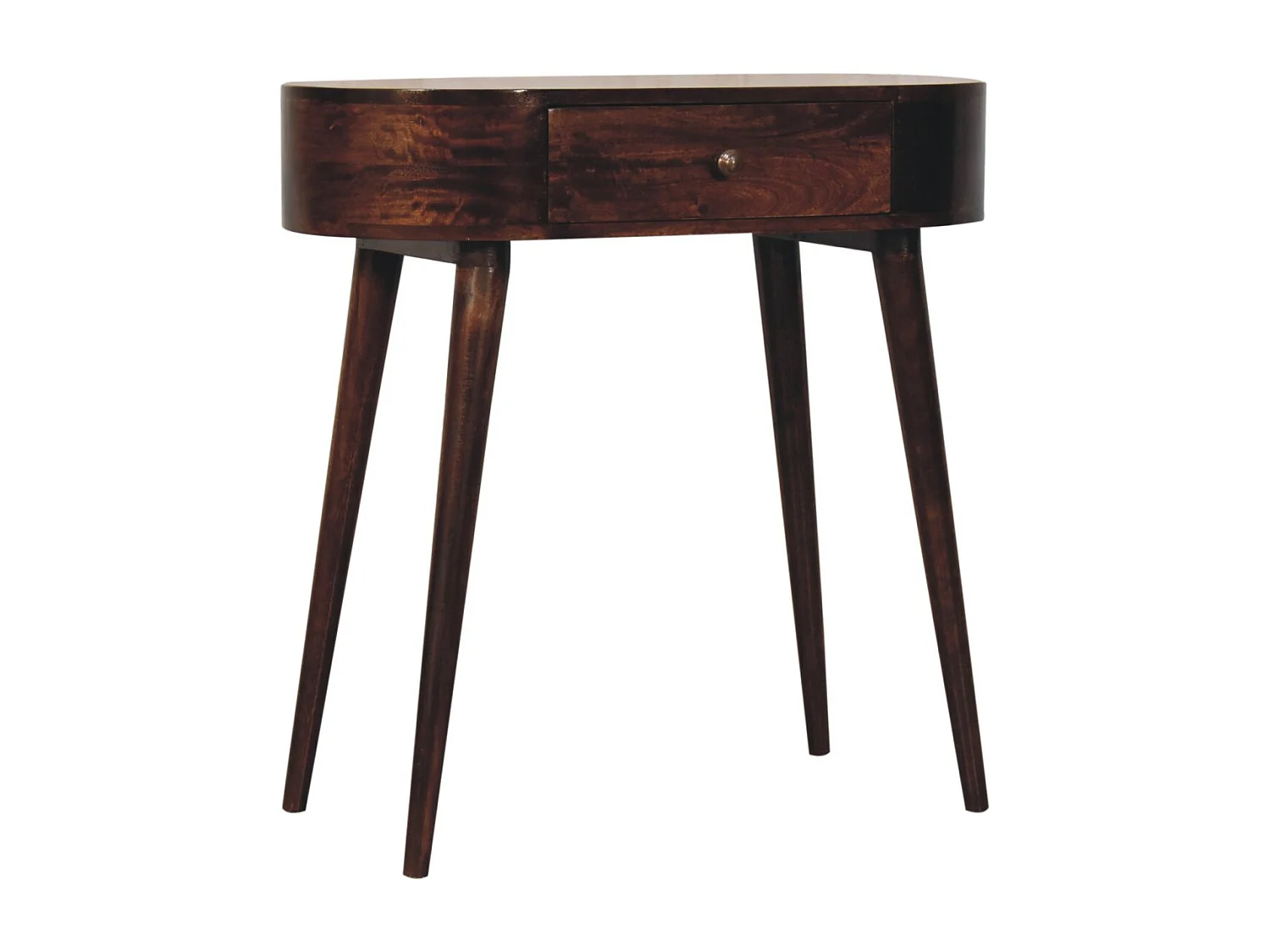 Artisan Furniture Solid Wood California Walnut Rounded Small Console Table
