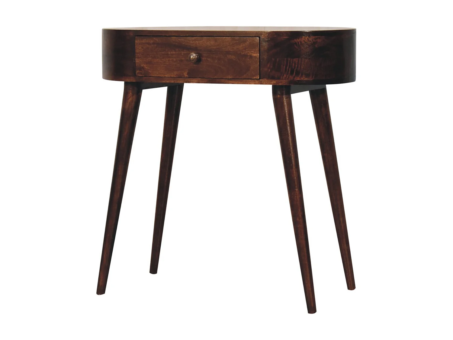 Artisan Furniture Solid Wood California Walnut Rounded Small Console Table