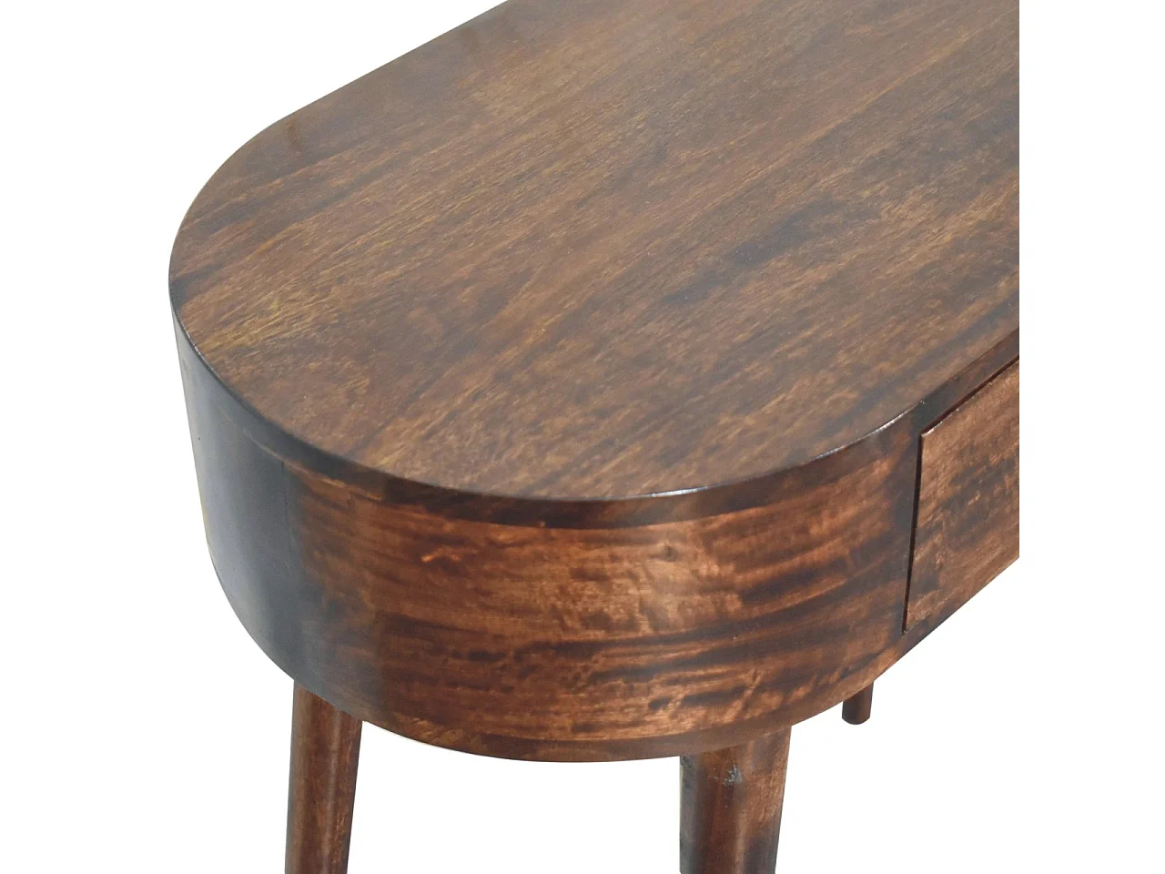 Artisan Furniture Solid Wood California Walnut Rounded Small Console Table