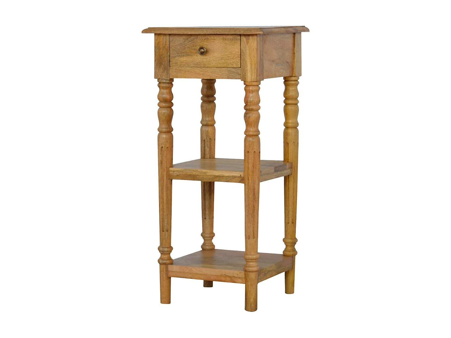 Artisan Furniture Solid Wood Turned Leg Telephone Table