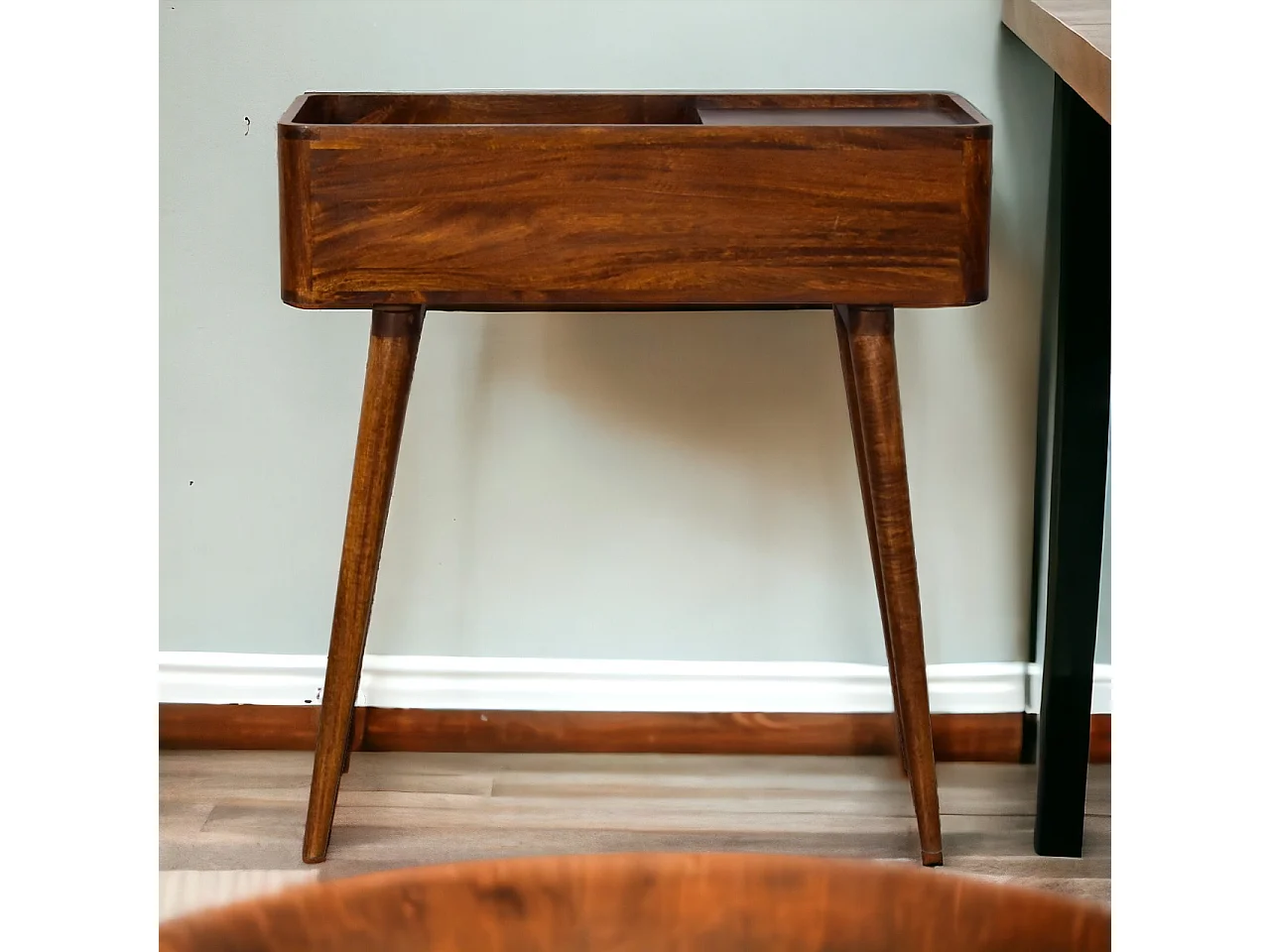 Artisan Furniture Solid Wood Open-top Chestnut Console