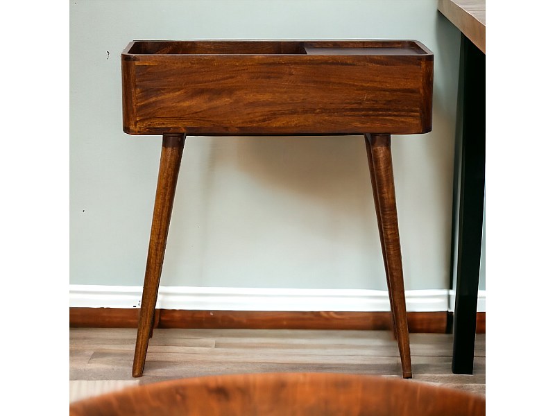 Artisan Furniture Solid Wood Open-top Chestnut Console