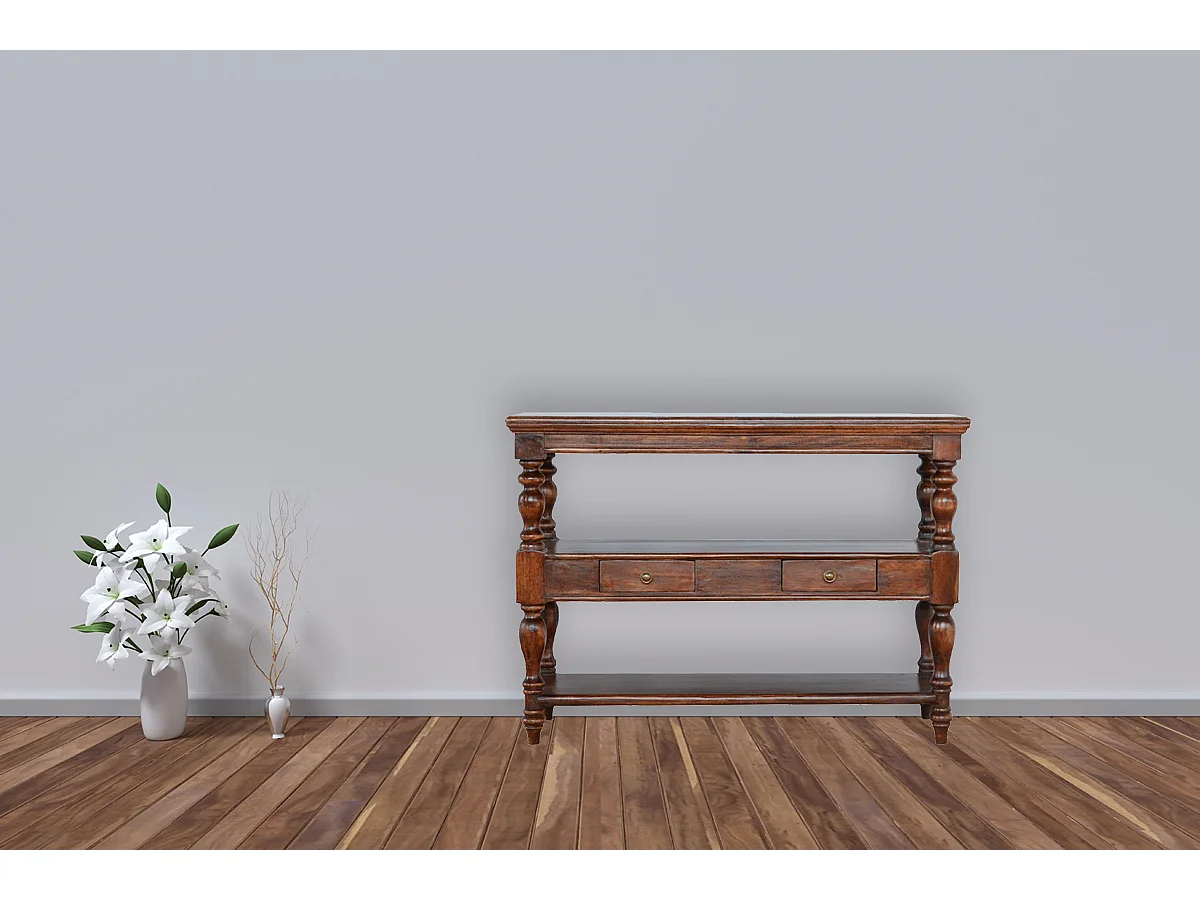 Artisan Furniture Solid Wood Solid Wood Turned Leg Console Table
