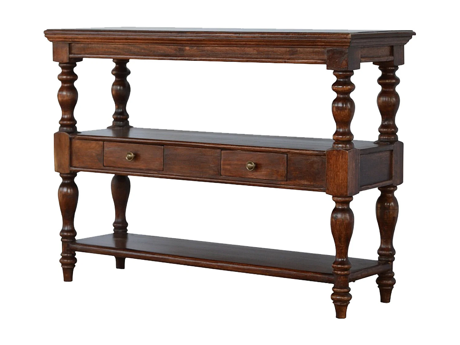Artisan Furniture Solid Wood Solid Wood Turned Leg Console Table