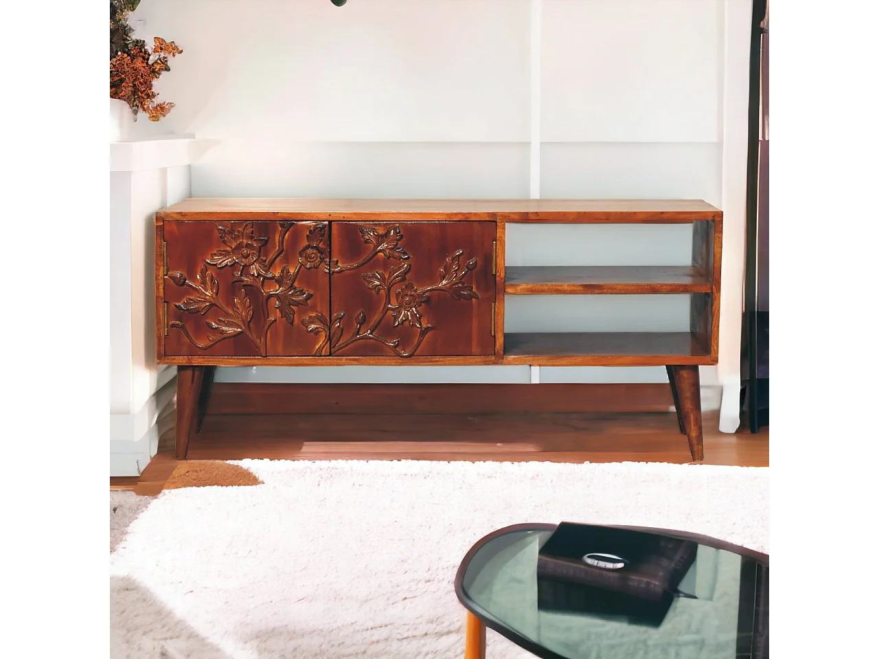 Artisan Furniture Solid Wood Botanic Media Unit