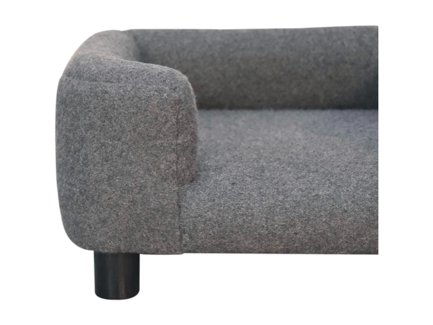 Artisan Furniture Solid Wood Mini Battleship Tweed Pet Sofa Bed