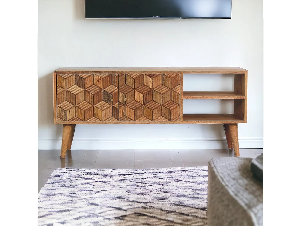 Artisan Furniture Solid Wood Cubana Media Unit