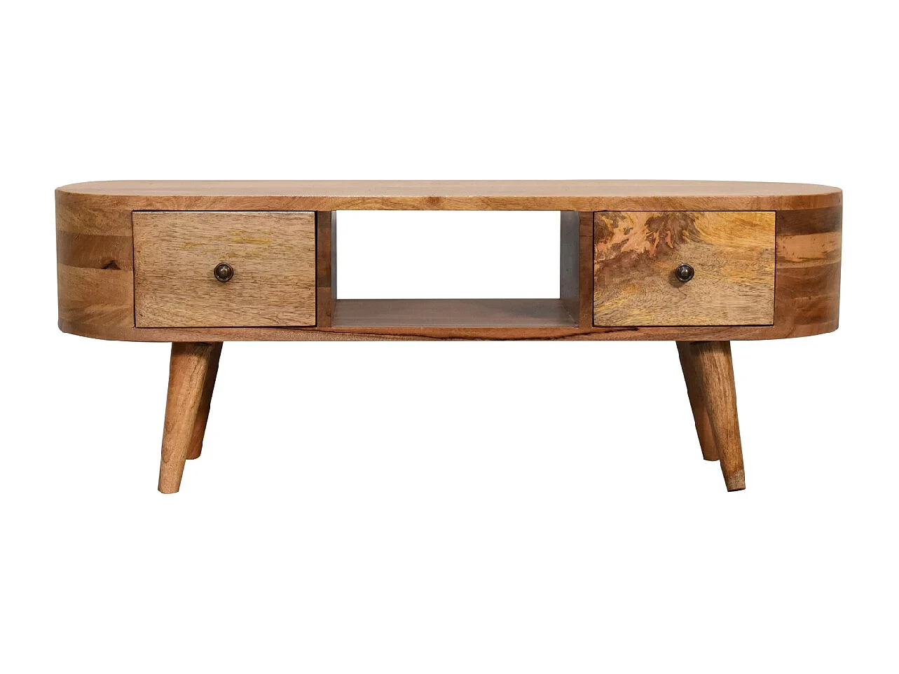 Artisan Furniture Solid Wood Mini Rounded Entertainment Unit