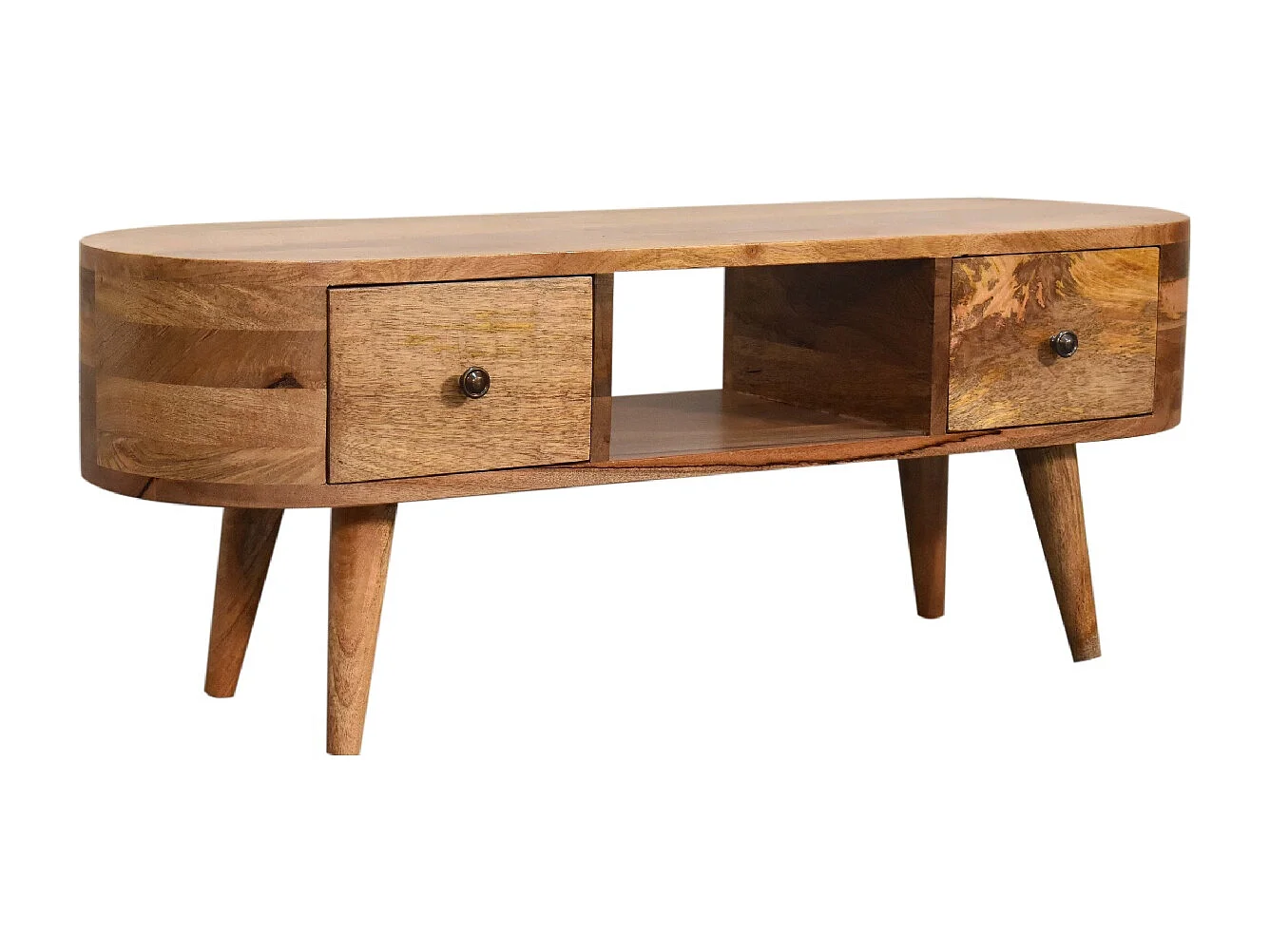 Artisan Furniture Solid Wood Mini Rounded Entertainment Unit