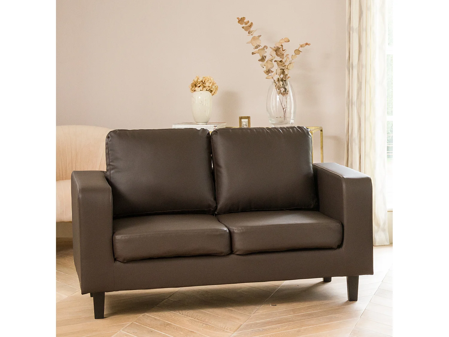 Monmouth 2 Seat Leather Sofa