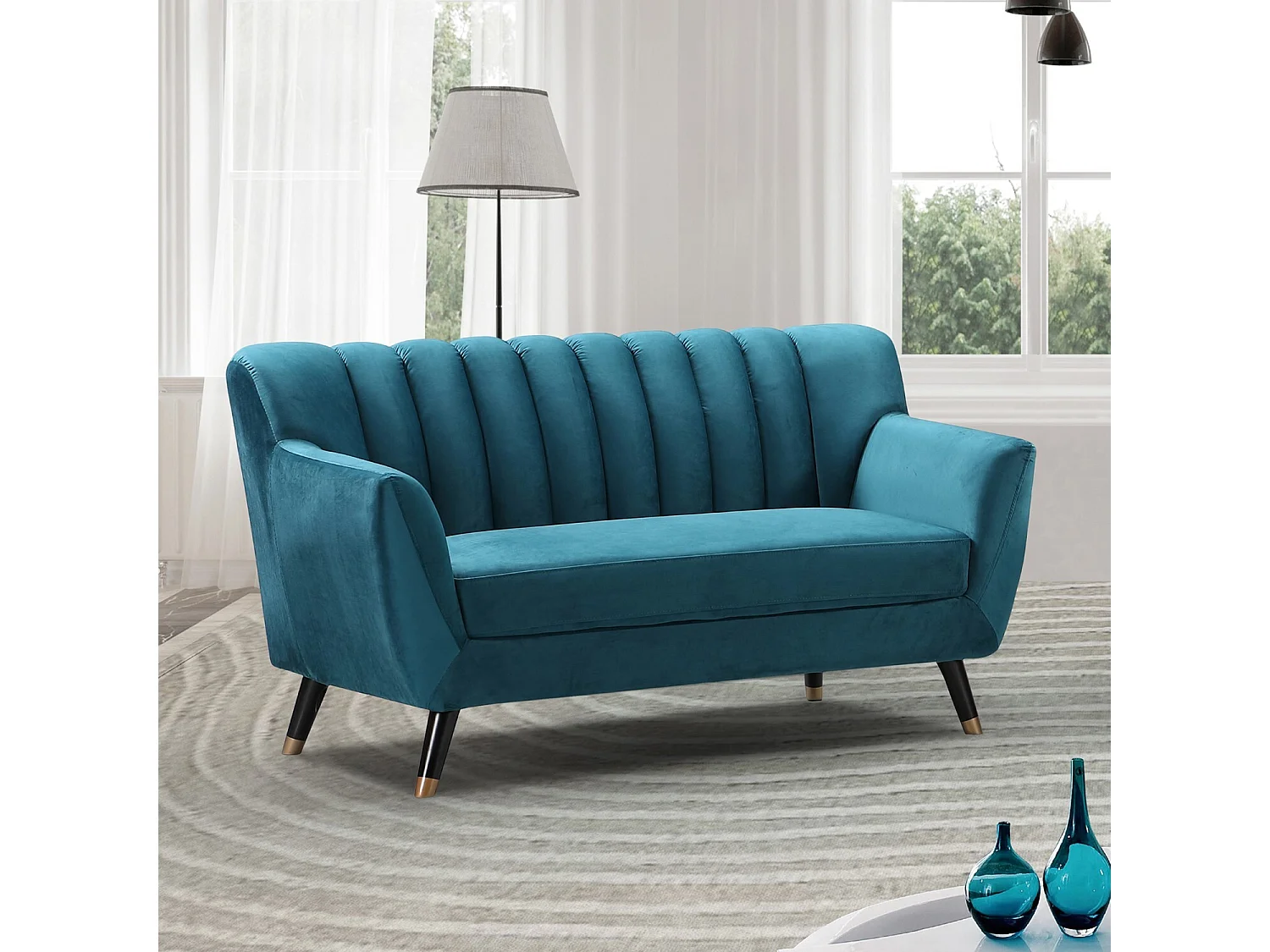 Morgan 2 Seat Velvet Sofa