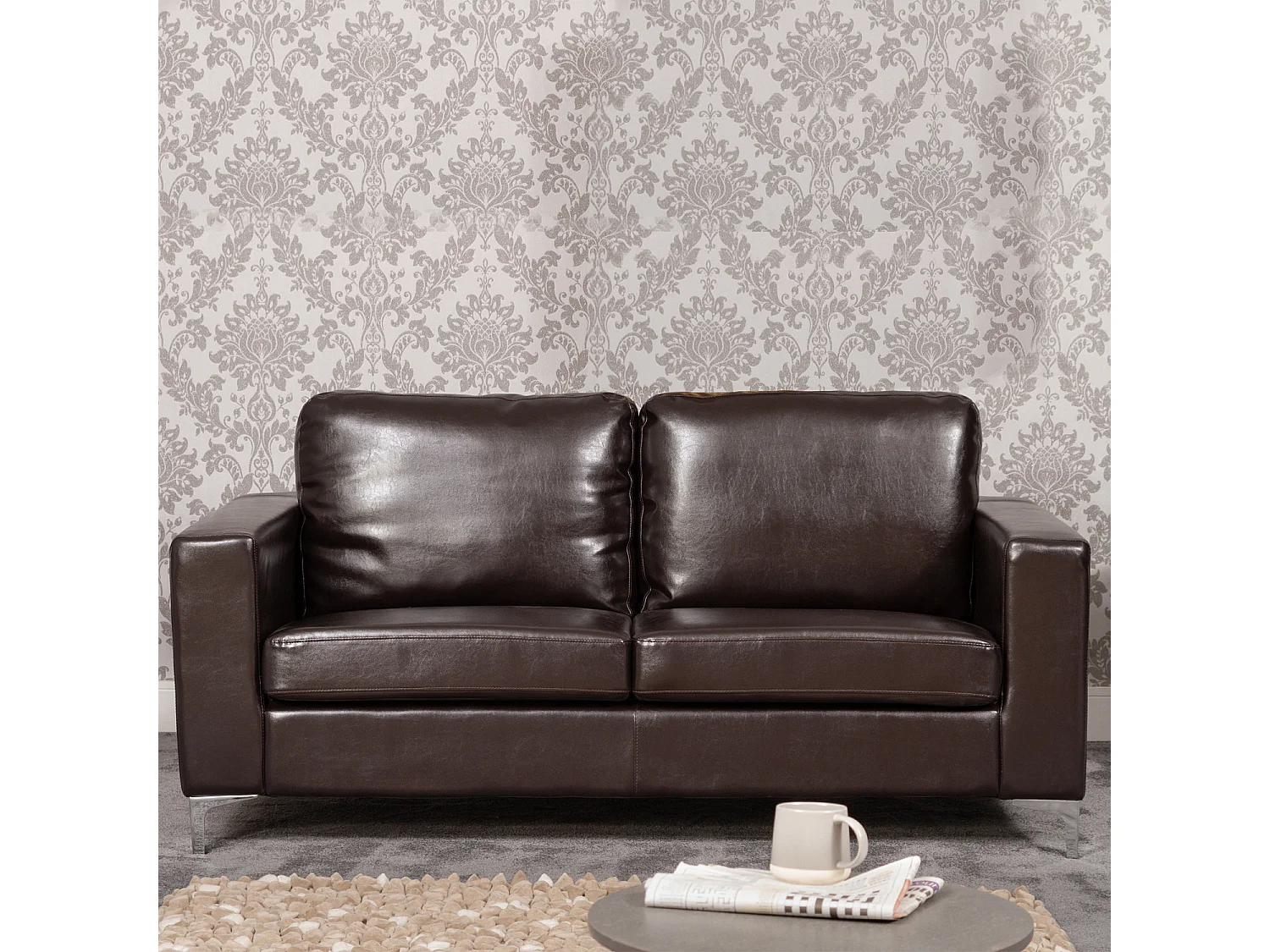 Woodleigh 3 Seat Leather Sofa
