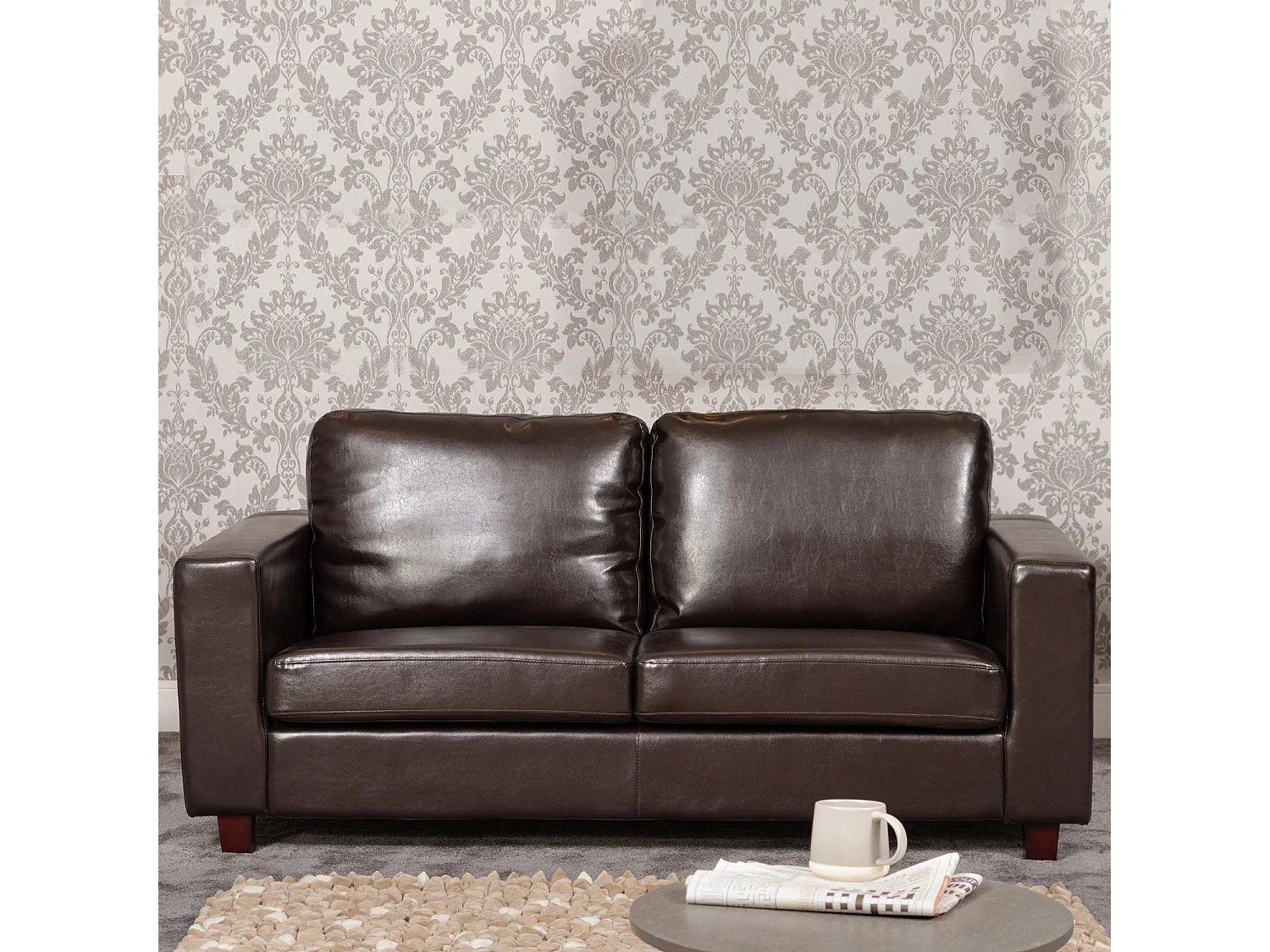 Woodleigh 3 Seat Leather Sofa