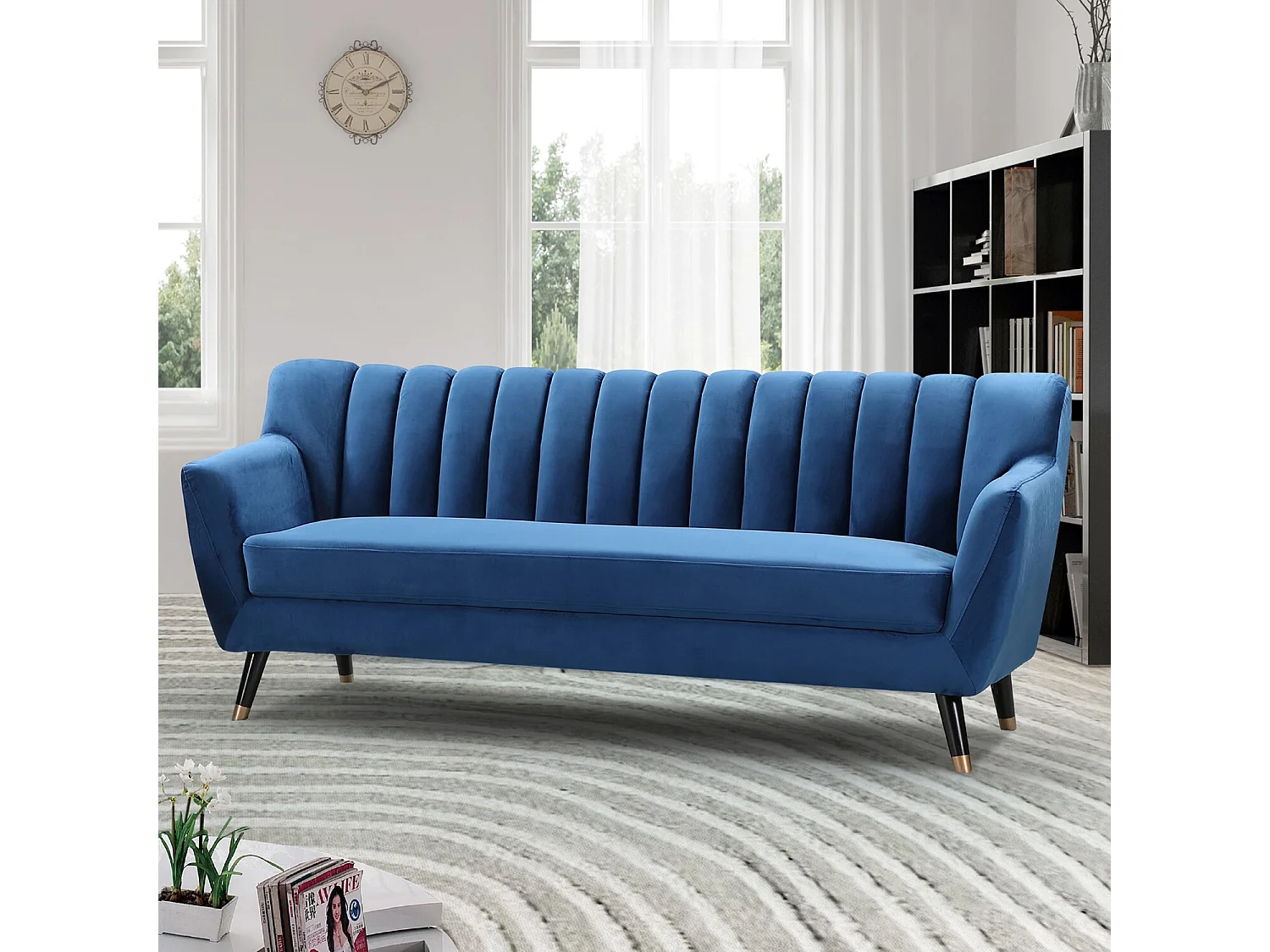 Morgan 3 Seat Velvet Sofa